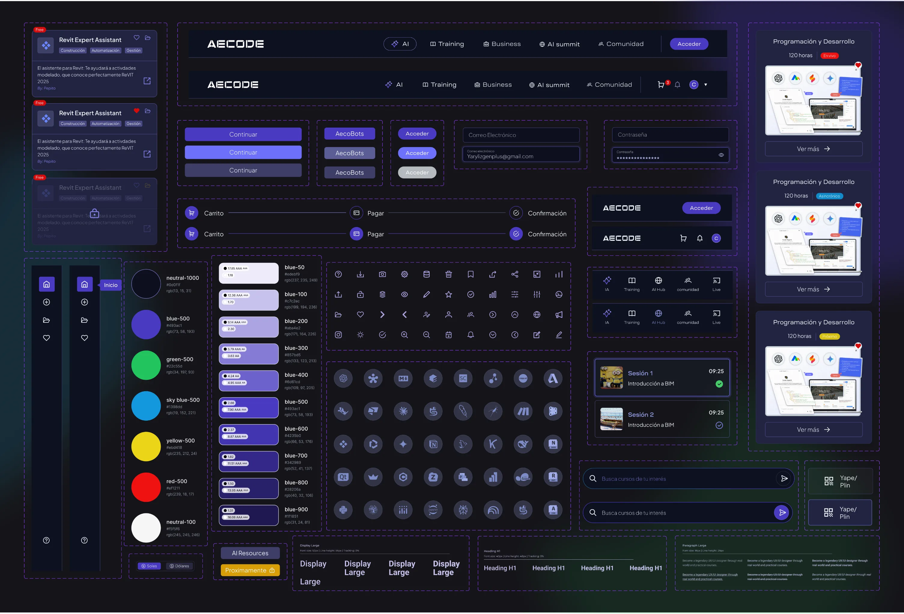 Flujos y bosquejos para el prototipo