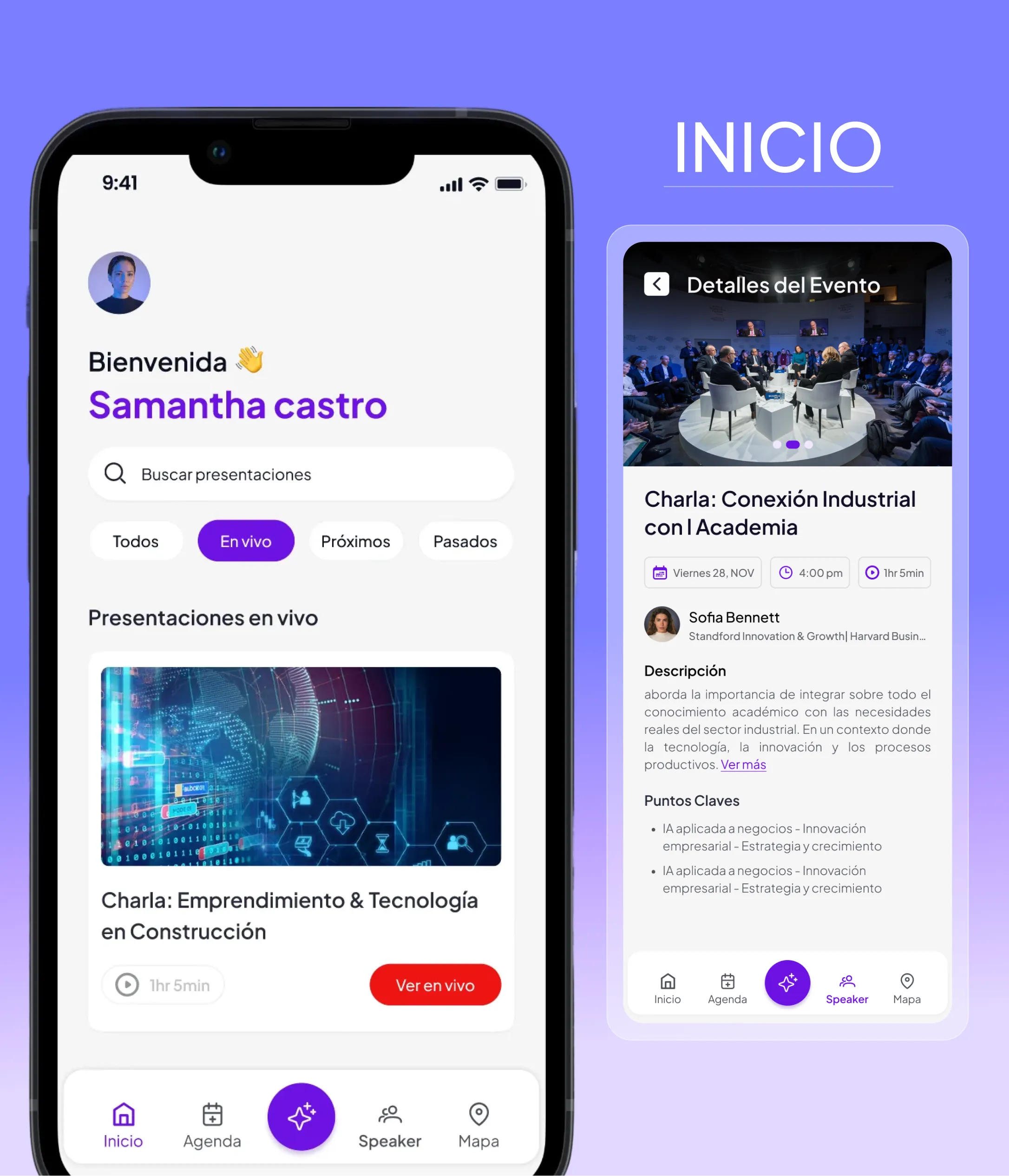 UI Design del AI Construction Summit 2025