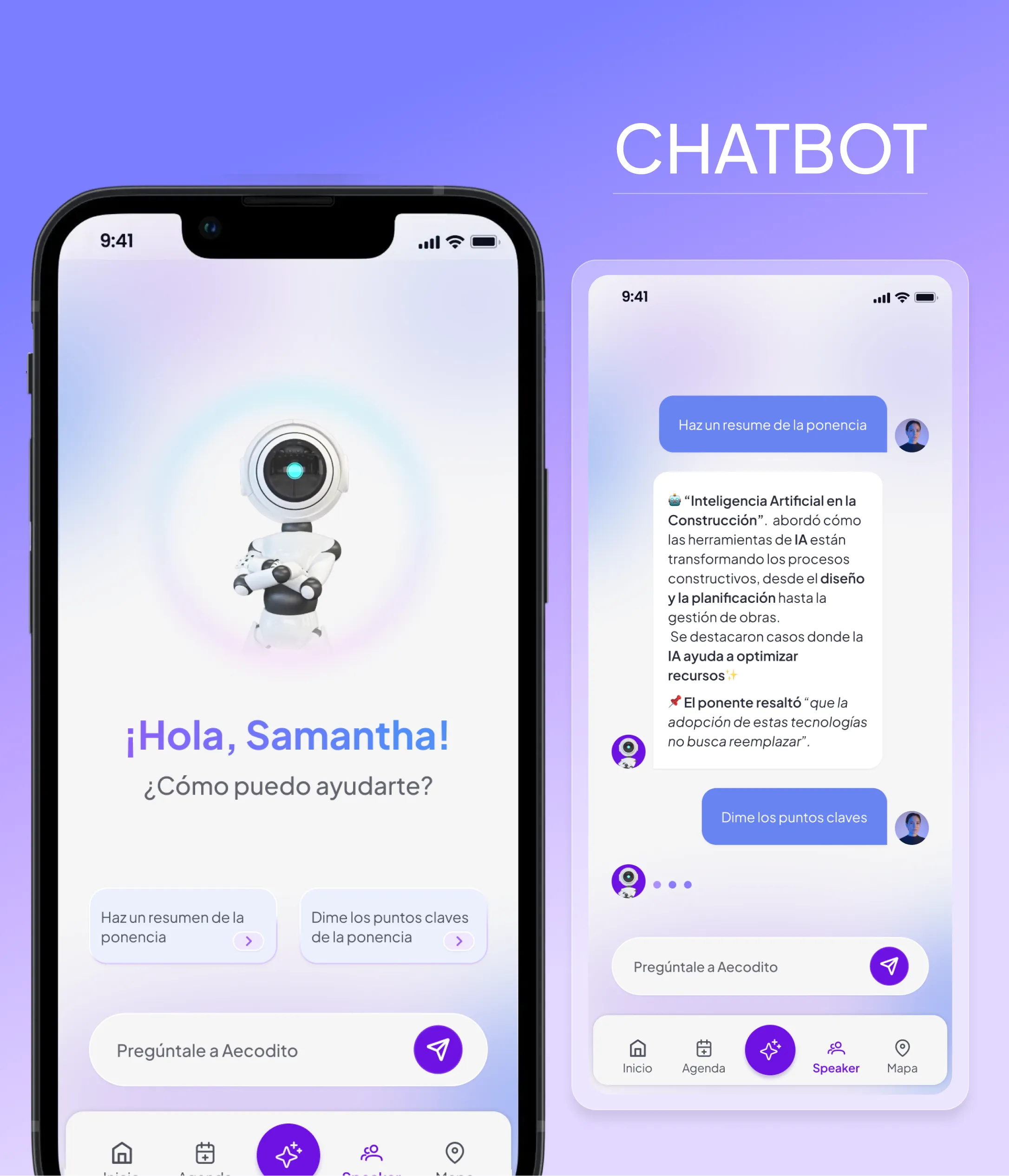 UI Design del AI Construction Summit 2025
