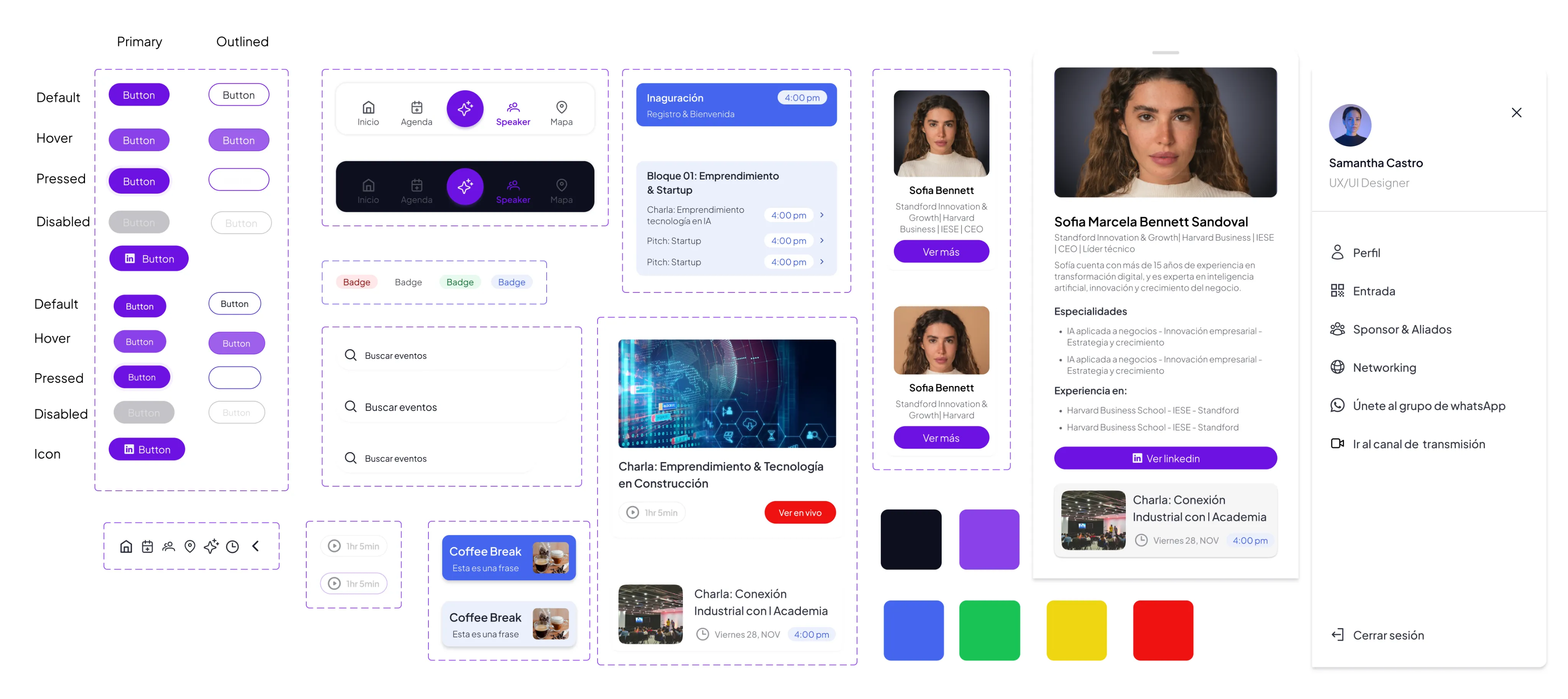 Flujos y bosquejos para el prototipo